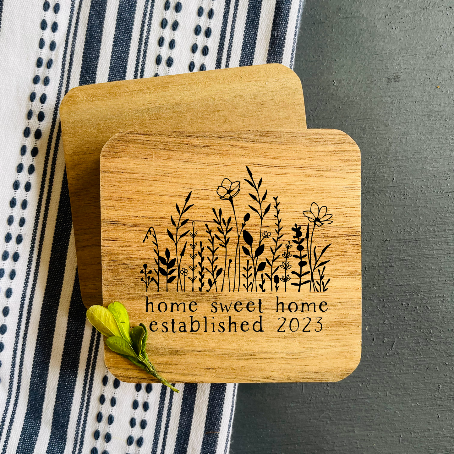 Custom HOME SWEET HOME Coasters - Set of 4