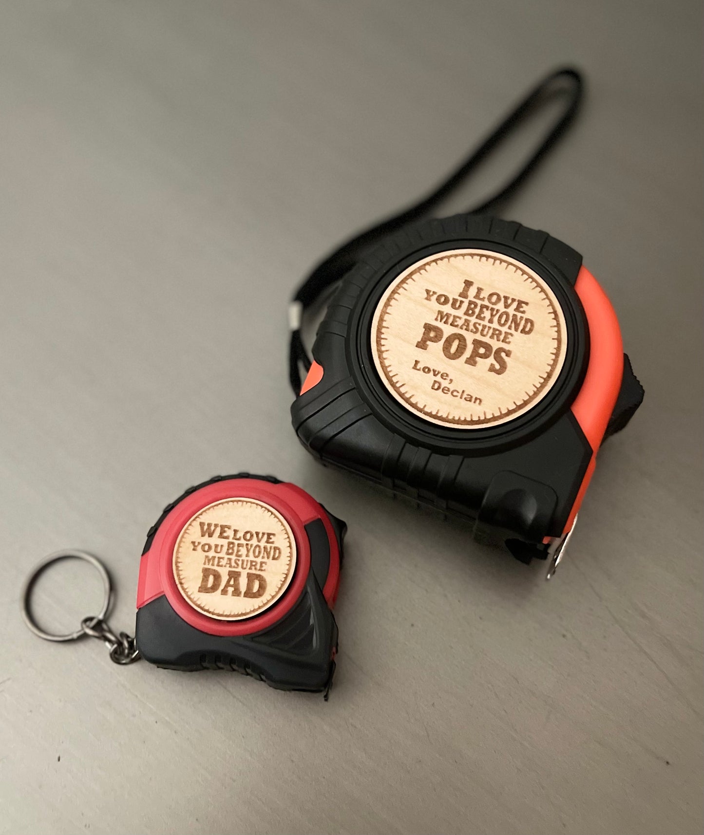 Personalized Tape Measures for Dad and Grandpa
