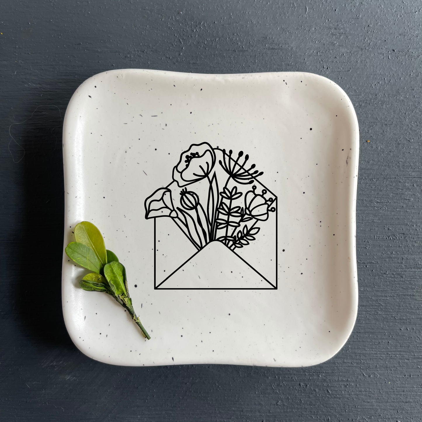 Hand painted Ring Dish - Small