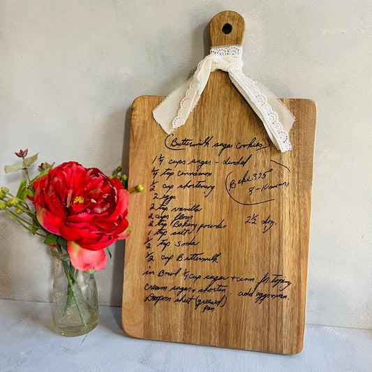 Custom Engraved Recipe Board