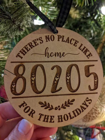 Home Zip Code Ornament