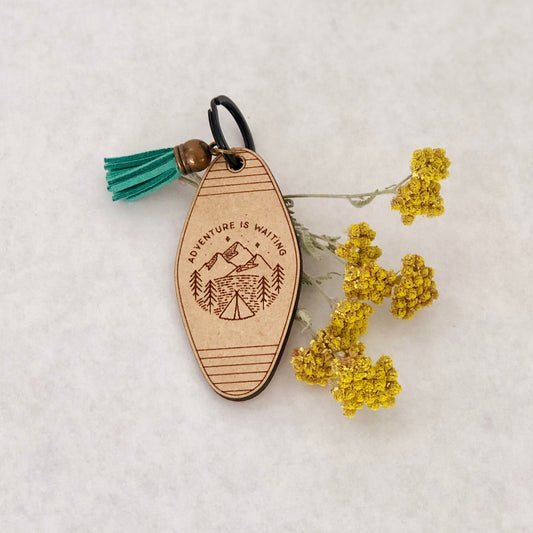 Key Chain - Adventure is Waiting - Color Tassel